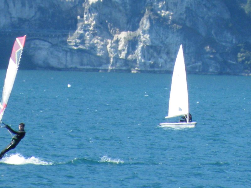 2015 Lake Garda - sailing upwind with laser foil